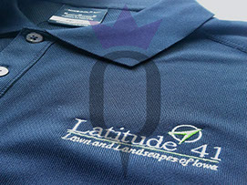 image of Latitude 41 custom embroidery